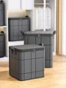 Large Storage Bags for Clothes, Foldable Thick Fabric Blanket Comforter Bags Reinforced HandlesWaterproof Dustproof Containers 6