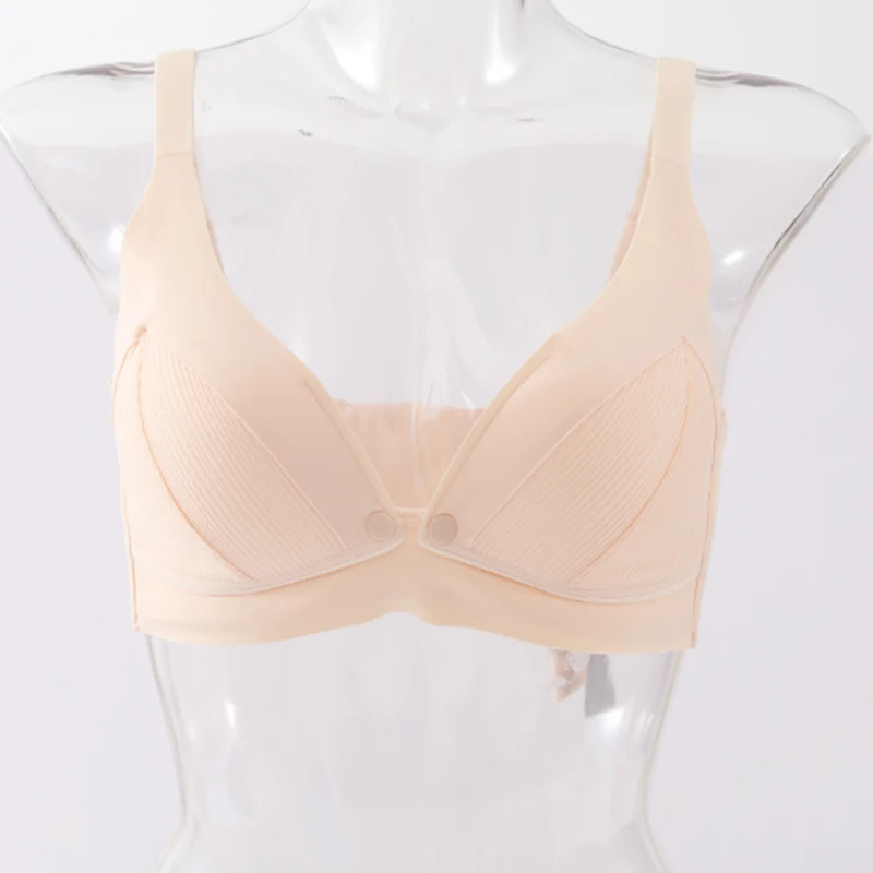 New Ultrathin Breastfeeding Bra Gathered and Anti Sagging Soft Comfortable and Breathable Pregnant Women's Underwear 3