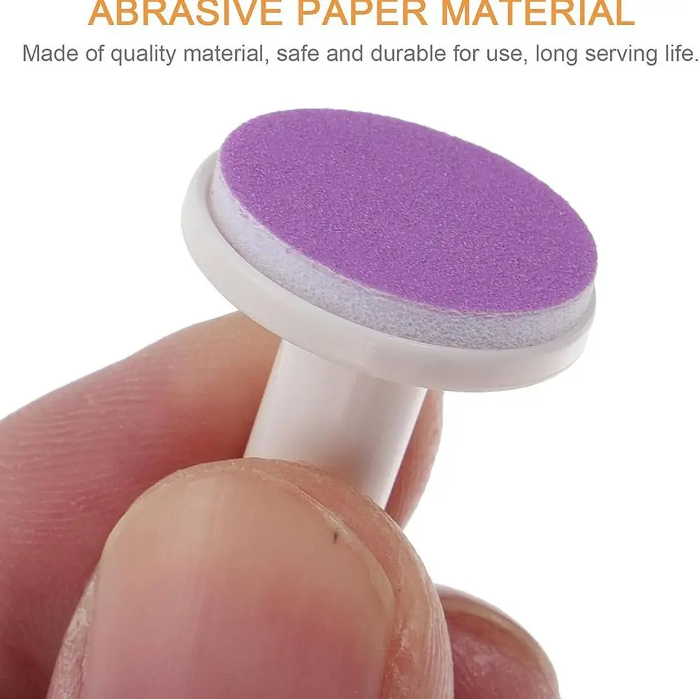 20pcs Durable Abrasive Paper Baby Nail File Pads Trimmer Refill Grinder Nail Trimmer Pads Nail Clipper Nail Grinding Heads Kids