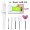 5 In 1 MINI Electric Nail Drill Kit Manicure Pedicure Grinding Polishing Nail Art Sanding File Pen Tools Machine 2