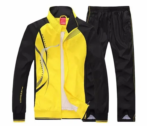 새로운 남자 세트 봄 가을 남자 운동복 2 조각 스포츠 정장 재킷 + 바지 Sweatsuit 남자 의류 농구 Tracksuit 세트