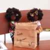 One Piece 14 Inch American African Black Doll with Curly Hair - Perfect Gift for Girls on Birthday - Full Set Included 3
