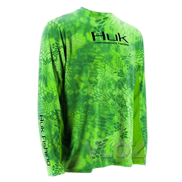 HUK Fishing Clothes Men Summer Tops Wear Fishing Clothing Shirt Print  Jersey Camisa De Pesca Fishing Jacket Long Sleeve Uv Shirt - AliExpress