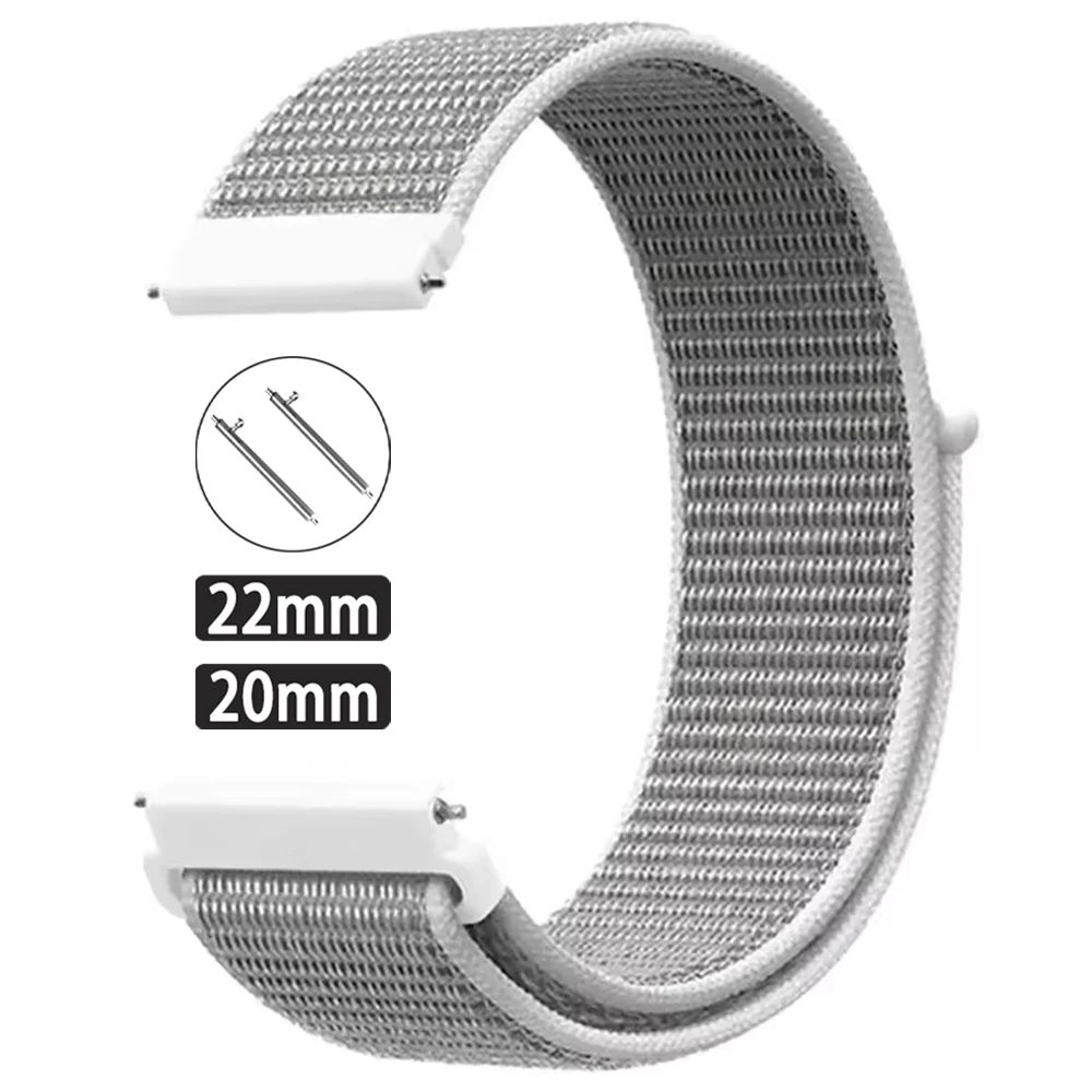 Braided Nylon Watch Strap - 20/22mm Adjustable Band