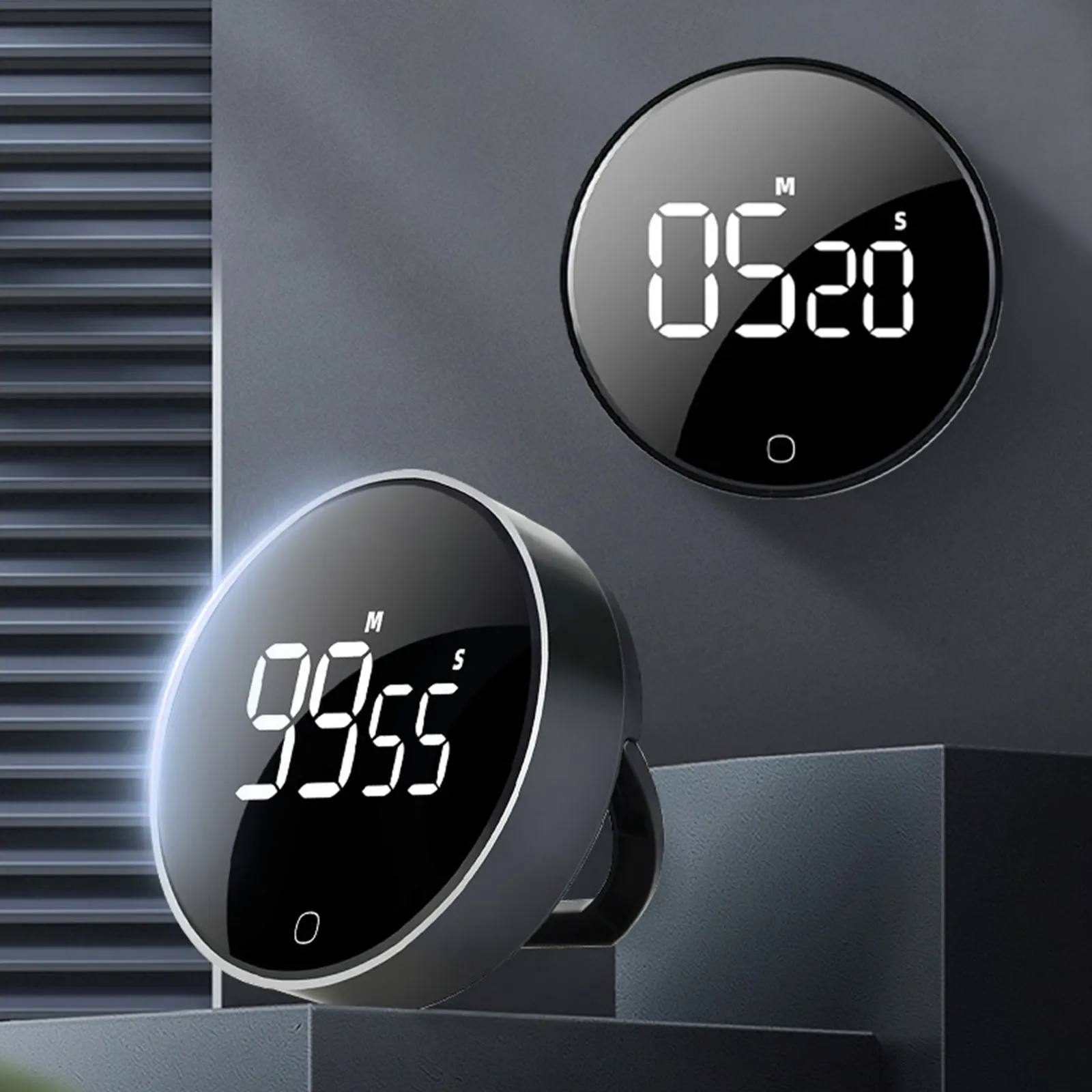 LED Digital Rotary Timer USB Rechargeable Magnetic 2