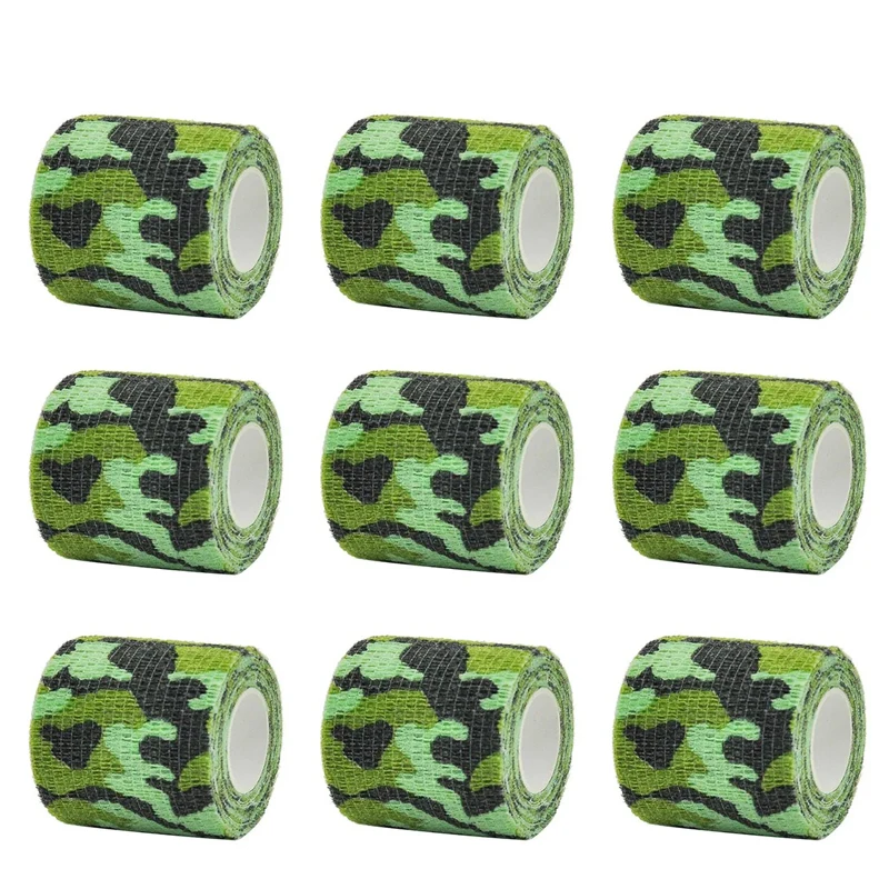 4.8m land Camouflage Elastic Wrap Tape Self Adhesive Sports Protector Ankle Knee Finger Arm Bandage
