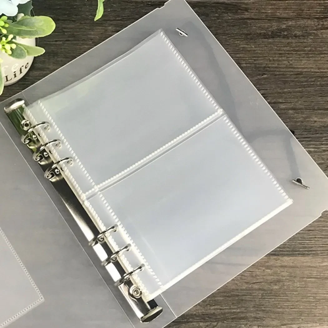 A5 Binder Sleeves 10pcs 1P 2P 4P Photo Album Binder Refill Inner Cards Photocard Transparent Photo Storage Bag Loose Leaf