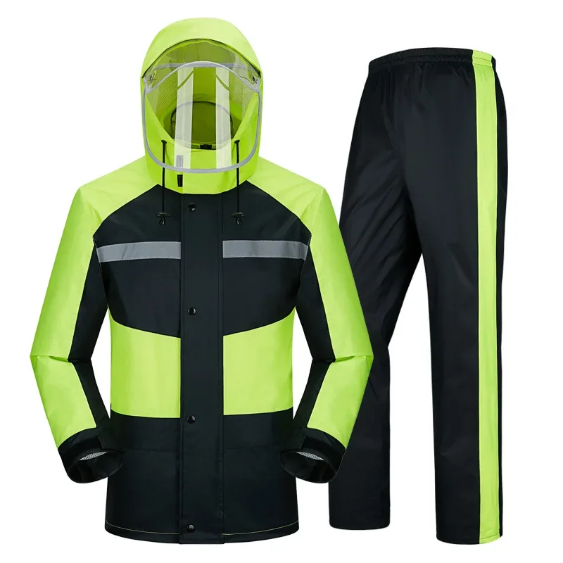 Raincoat Rain Pants Suit Men and Women Adult Motorcycle Riding Protective Clothing