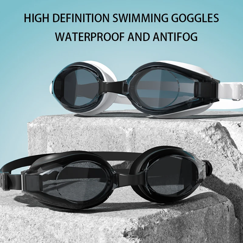 High-Definition Waterproof Anti-Fog Adult Swimming Goggles - Fashionable & Versatile