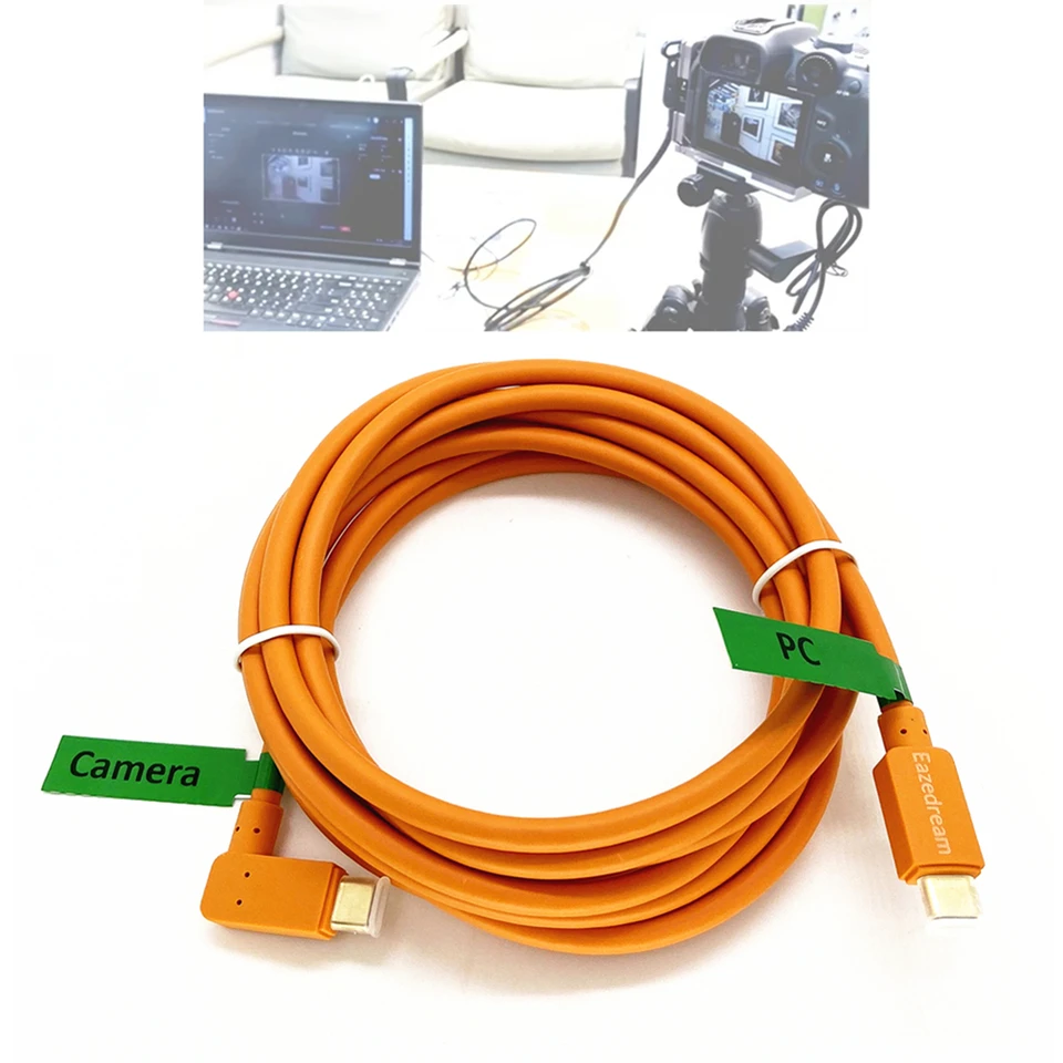 3m USB-C / USB3.0 to Type-C Live Stream Cable for Canon EOS R RP R5 R7 R8  R10 R50 R3 , R6 Mark II , 1DX Mark III , M6 Mark II - AliExpress