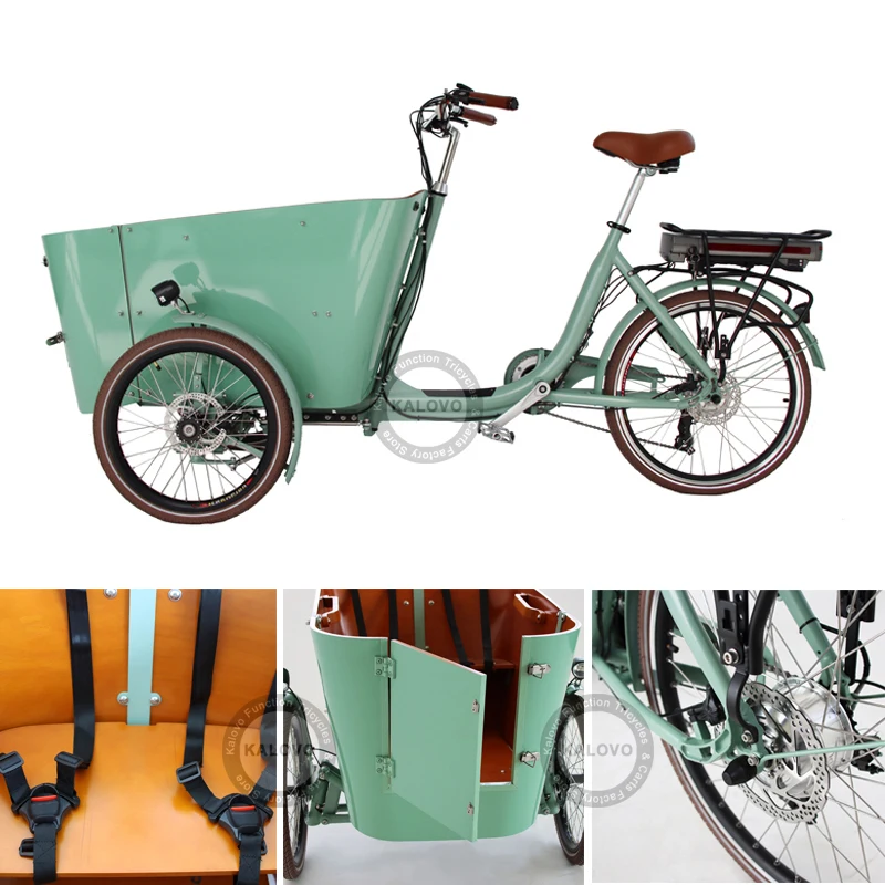 Meilleures vélos cargo à chargement frontal, standard européen, pour passagers à 3 roues, deux places, pour bébé, pour adultes