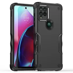 Durable Non-Slip Shockproof Case with TPU Bumper and Hard Plastic Back Cover for Moto G Stylus5G 2023 (Black)