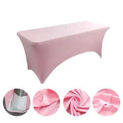 6FT Elastic Bed Cover for Lash Extension Tables - Stretchable Salon Makeup Sheet (Pink)