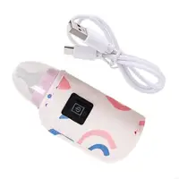 Portable Milk Bottle Warmer Bag 3 Gear Baby Feeding Bottle Insulation Sleeve Case Heating Cover Mom Travel Essential 69HE