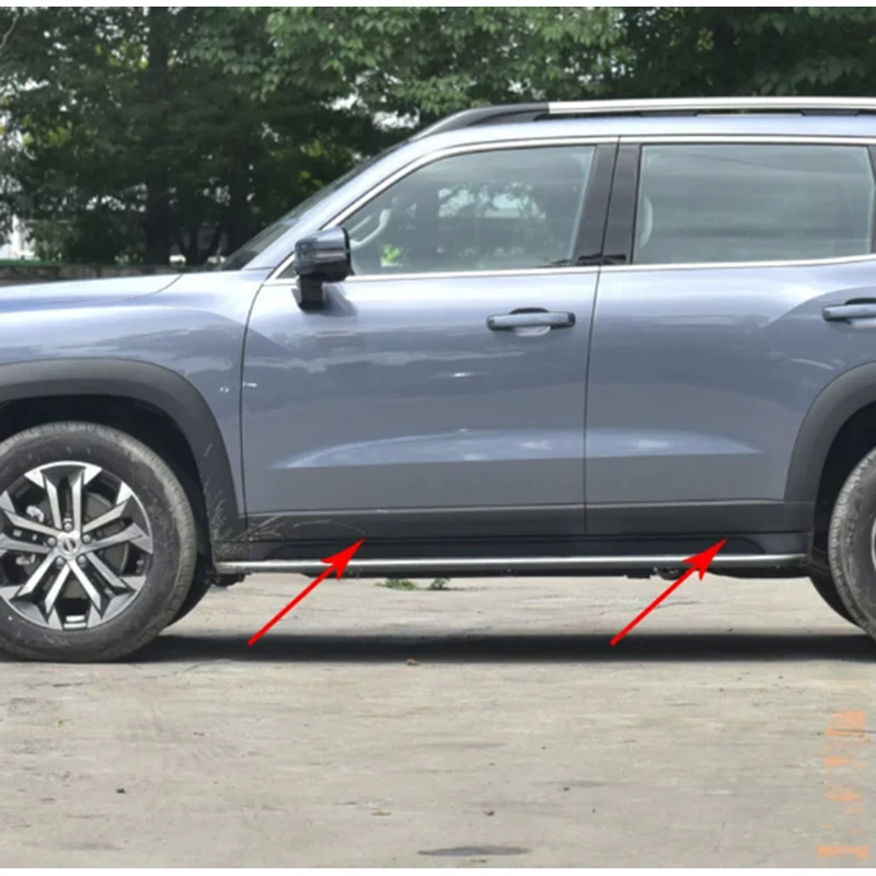 1pcs 자동차 도어 임계값 가드 보호 플레이트 장식 커버 Haval Dargo 2020 2021 2022 2023 2024
