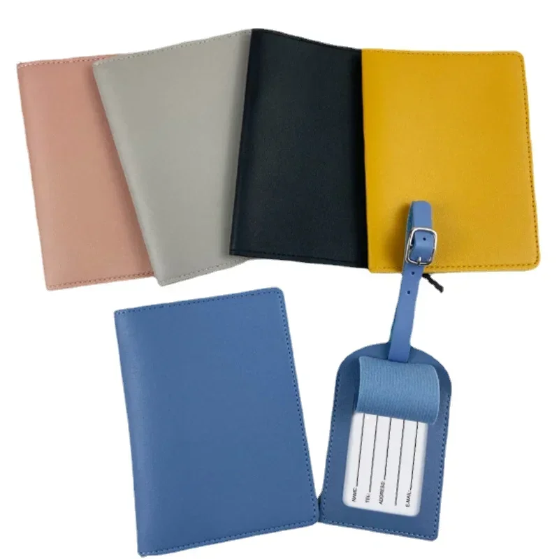 Deluxe Travel Passport Cover & Luggage Tag Set – Elegant Accessories for Weddings, Parties, and Business Gifts