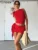 Women's Halter Lace-up Two Pieces Sets Spaghetti Strap Camisole Hip Slim Mini Skirt New Streetwear Female Dress Suit Hot