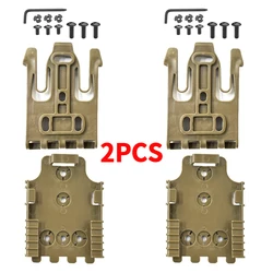 Quick Locking System Kit for Gun Holster Accessories - Polymer QLS Kit (2pcs Tan)