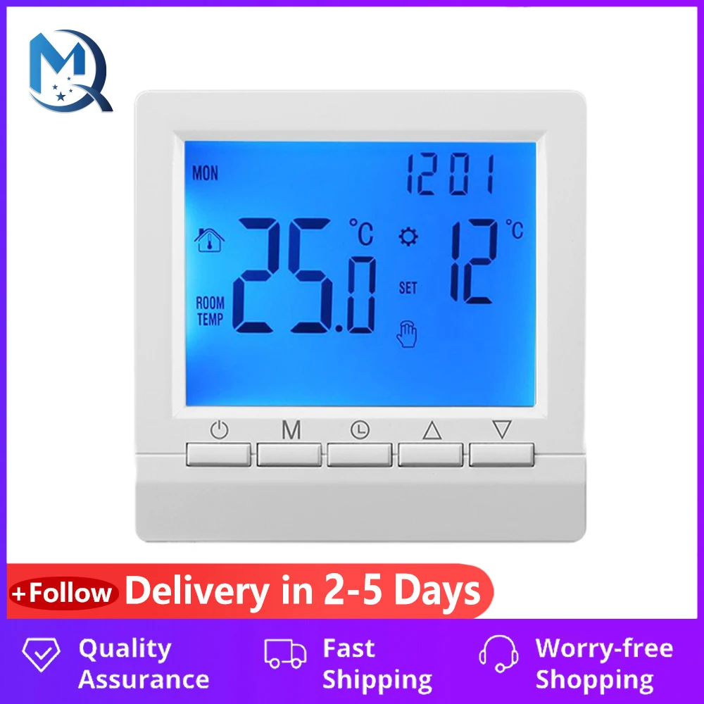 Digital Gas Boiler Thermostat 3A Weekly Programmable Room Temperature  Controller Wholesale
