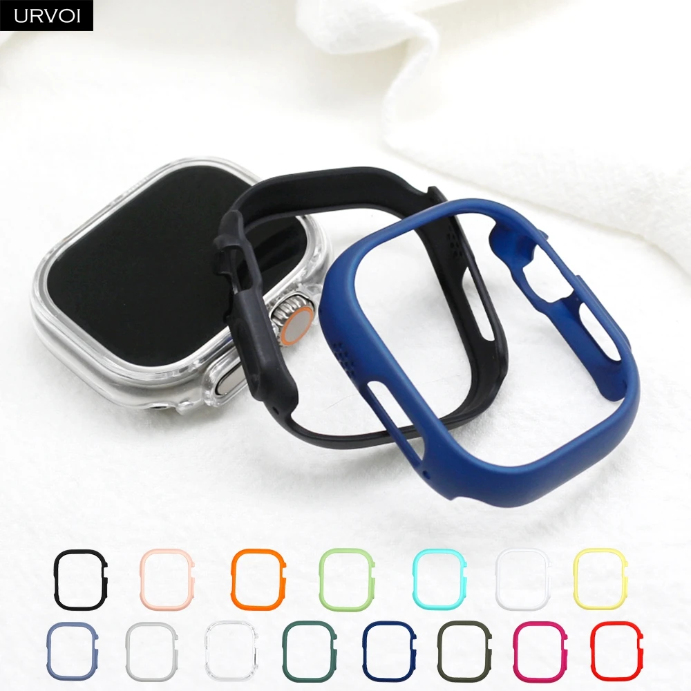 Premium Ultra-Thin Candy PC Case for Smartwatch - Sleek Protective Bumper Frame Accessory