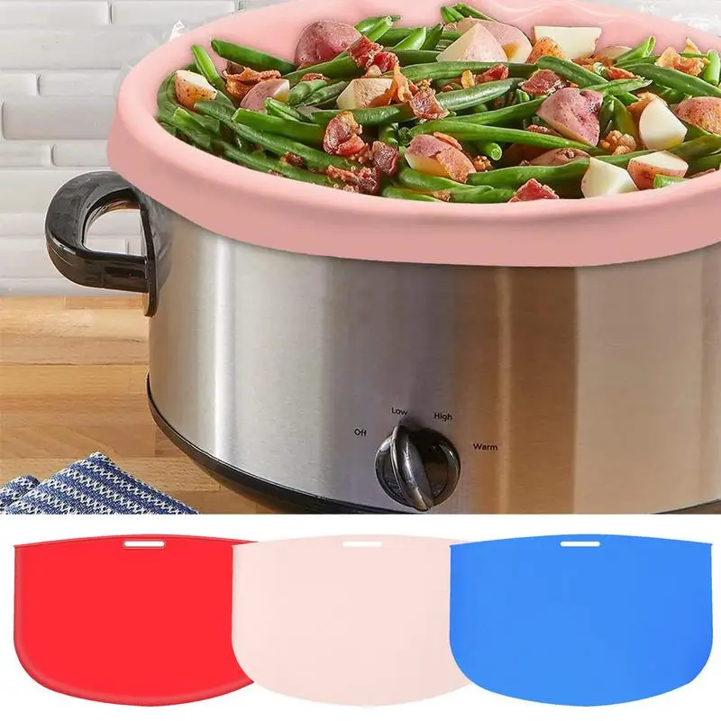 

Slow Cooker Divider Liner Silicone Reusable Leak-proof Safe Oval Or Round Pot Cooking Liner Slow Cooker Liner Bag 7-8qt