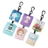 6 Pcs Printing Keychain Glasses Cloth Wipes Phone Cleaning Fiber Eyeglass Cleaner 3