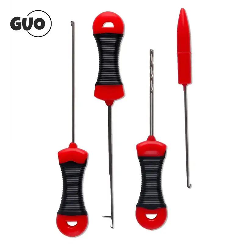 Lot De 5 Aiguilles à Bouillettes Pour Pêche à La Carpe - Acier Inoxydable, Longueurs 93 à 158 Mm - Pour Enfiler Appâts (bouillettes, Viande, Pellets)