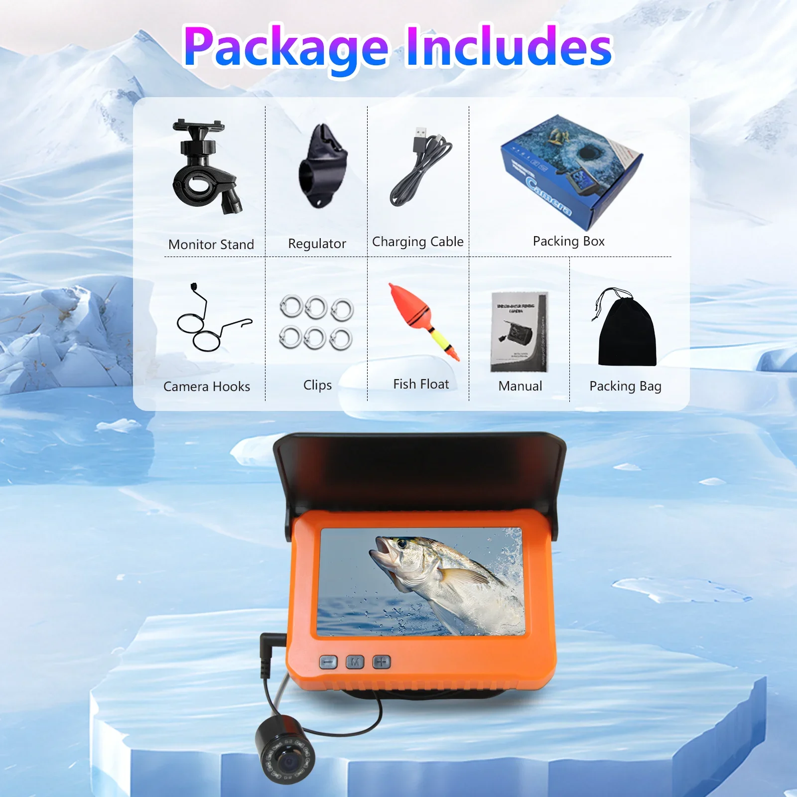 4.3" Underwater Fishing Camera 5