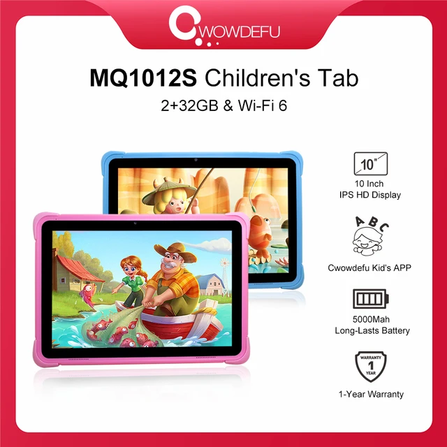 Cwowdefu 10 Inch Children\'s learning Tablets for Kids Toddler WIth Kids APP 1