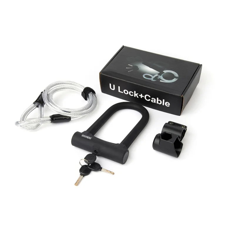

Anti-theft Steel Cable U-shaped Lock Bicycle Lock Electric Vehicle Lock Motorcycle Lock Anti Prying
