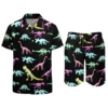 Psychedelic Magic Mushroom Men Sets Printed 3D print Casual Shirt Beach Shorts Oversized 2Pcs set Vacation Hawaiian Man Suits 3