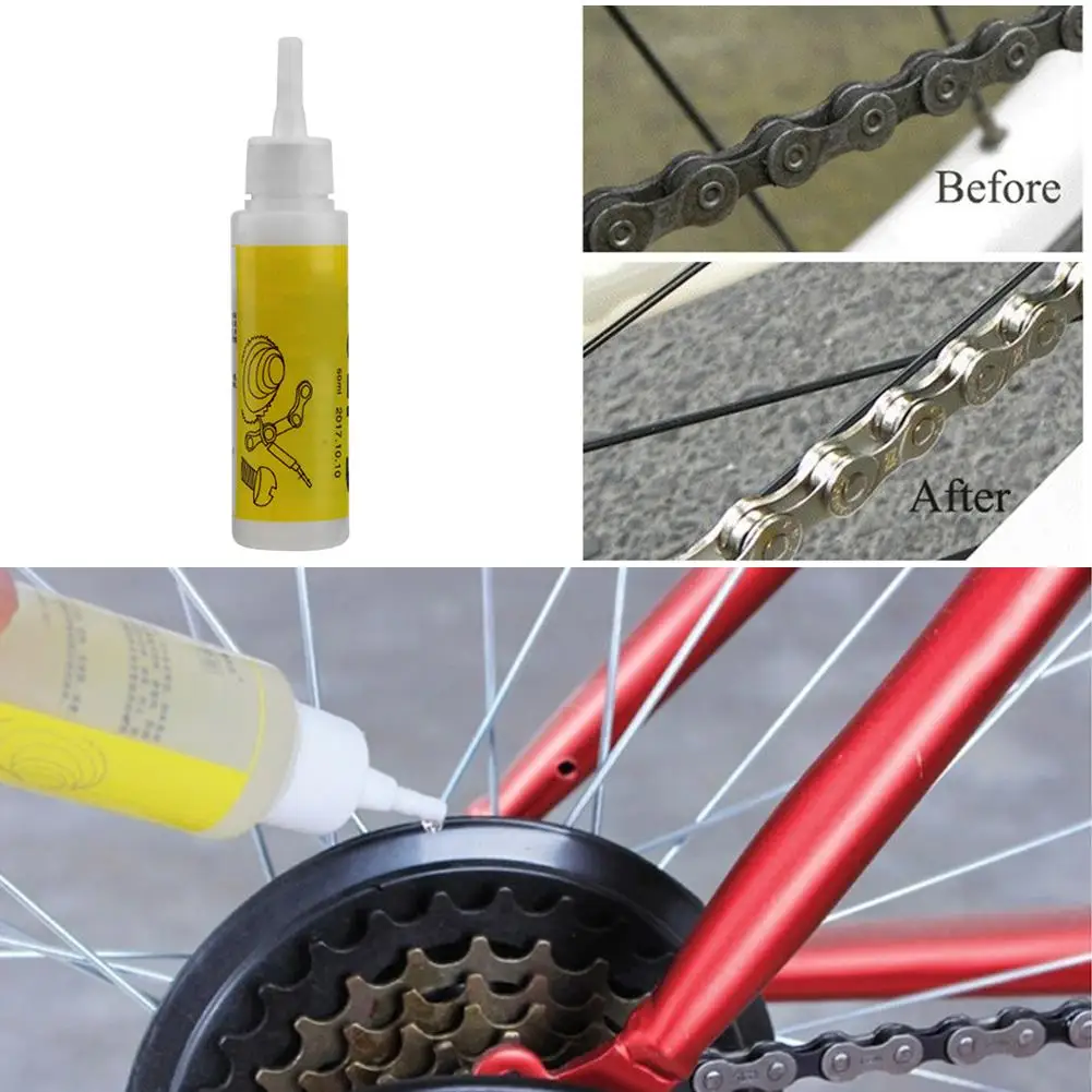 50mLBicycleChainLubeLubricatingOilMTBRoadBikeChainCleaner