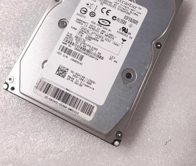 For 0GX198 GX198 XX518 HUS153014VLS300 146G 15K 3 5 SAS hard drive