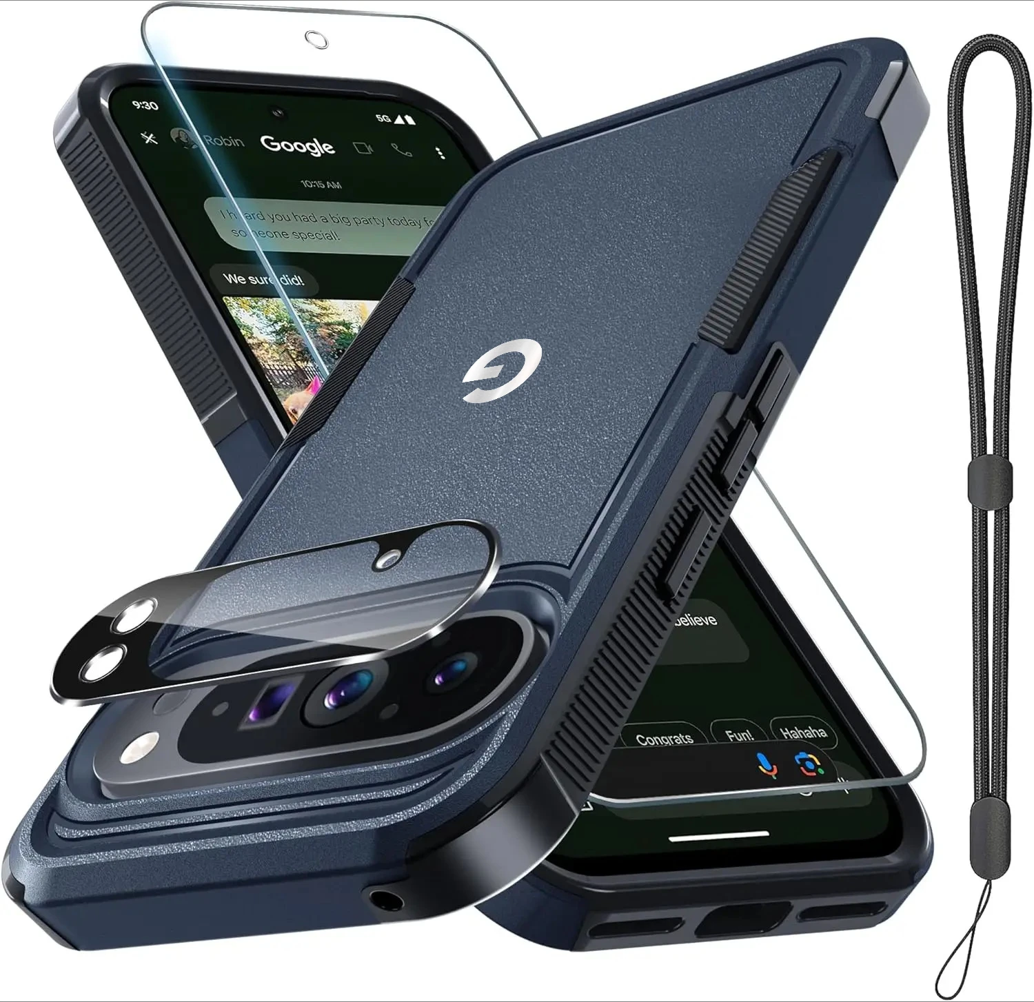 Rugged Heavy Shockproof Armor Case with Lens and Screen Protector Film
