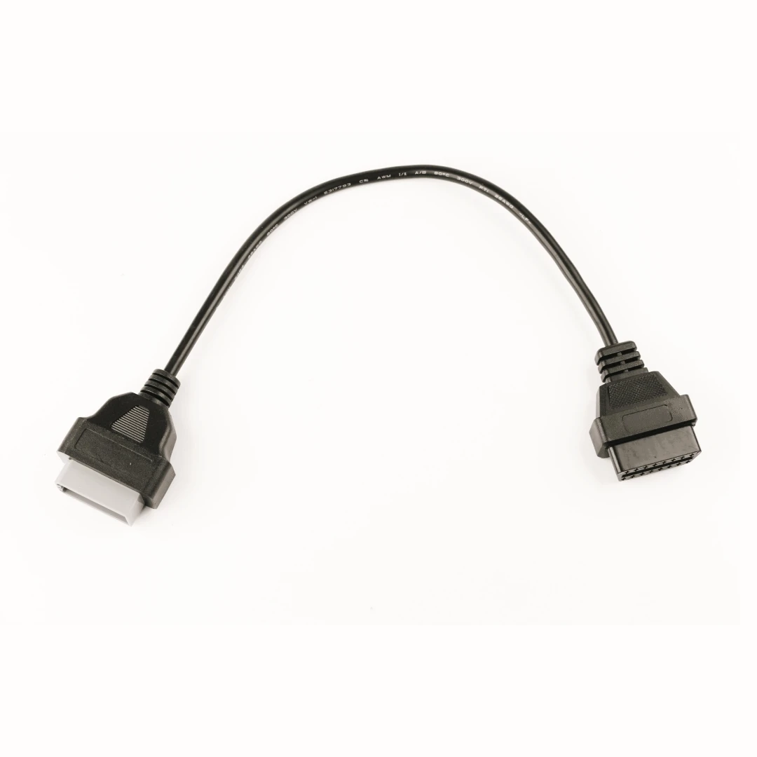 For Nissan 14Pin To 16Pin OBD2 Diagnostic Connector Adapter Interface 14Pin To OBD2 16 Pin Adapter Works For Auto Car Vehic