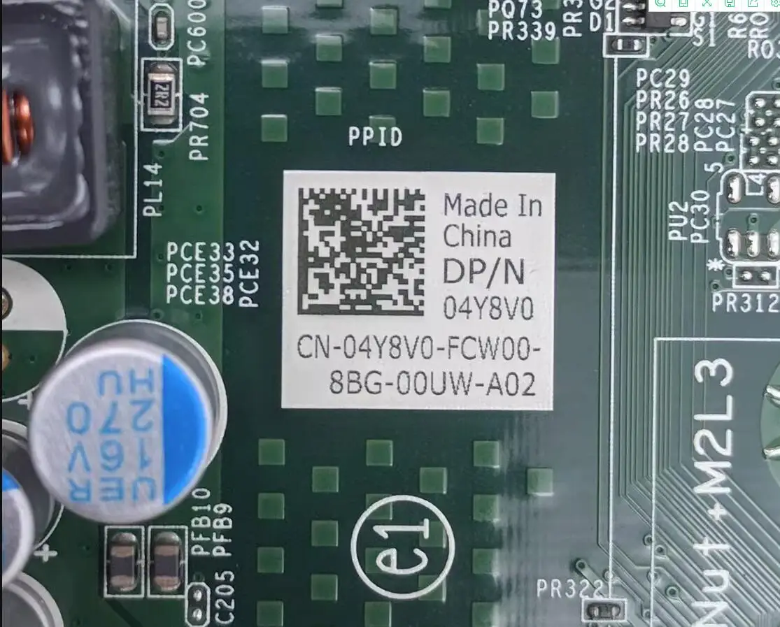 Desktop Computer Used Dell OptiPlex 3060 SFF Desktop Motherboard - LGA 1151, DDR4, H370 Chipset (4Y8V0, No I/O Shield) Used LGA 1151 DDR4 H370 SFF Desktop Board Part 4Y8V0 - Foto 12