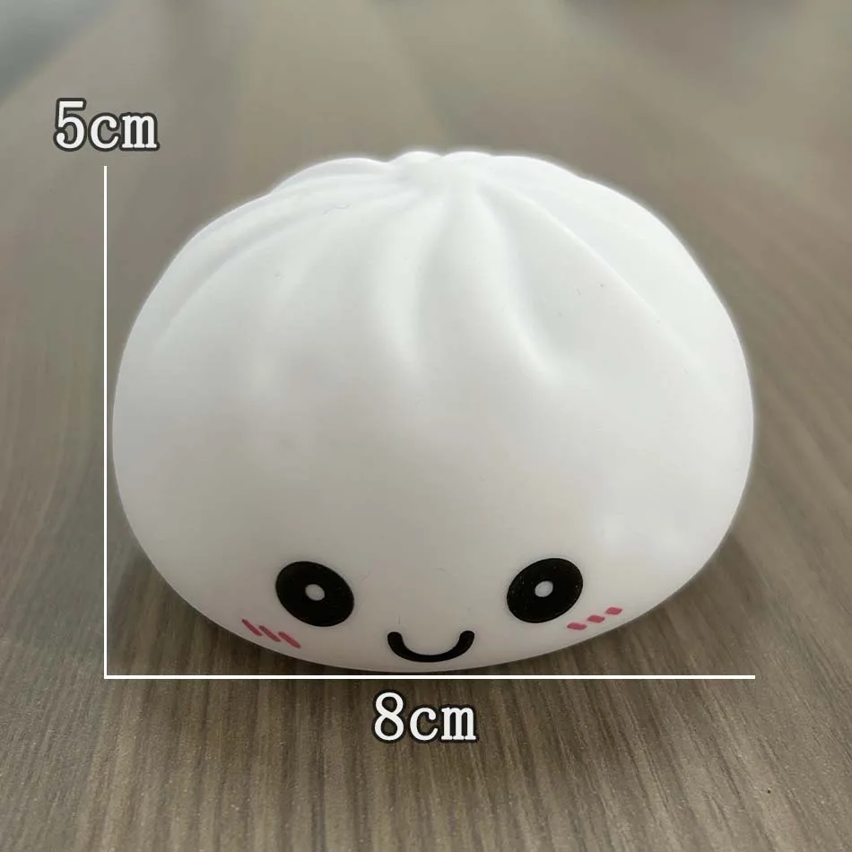 Dumpling Bun Stress Relief Squishy Ornament - Fun Desk Fidget Toy & Unique Gift