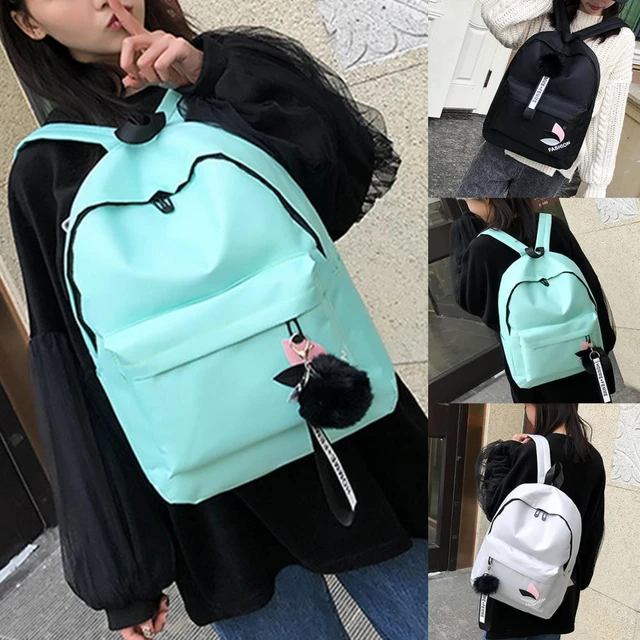 Fashion Korean Canvas Backpack Women Girl  Small Canvas Backpack Girl - Korean  Style - Aliexpress