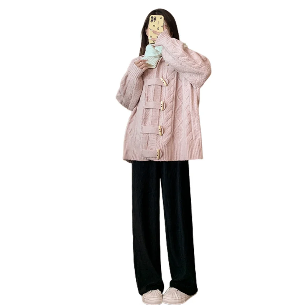 Maternity Cardigan Sweater Coat New Autumn Winter Clothes For Pregnant Women Korean fashion Pregnancy photoshoot Jackets