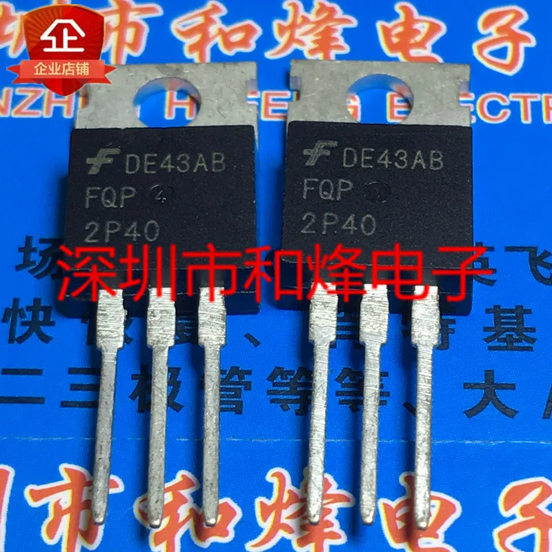 

Free shipping FQP2P40 TO-220 -2A -400V 10PCS