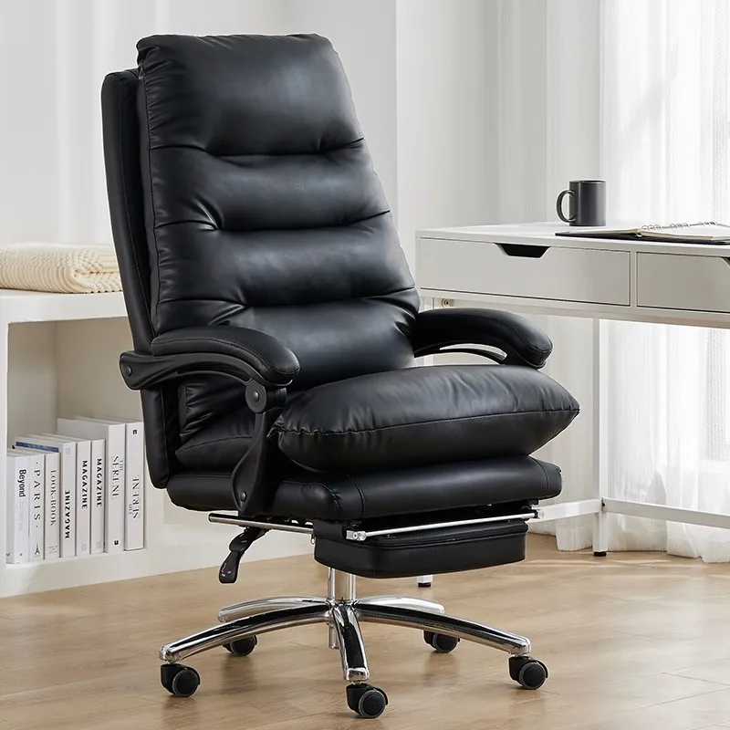 Luxury Mobile Office Chair Desk Recliner Ergonomic Comfortable Leather Accent Chair Reading