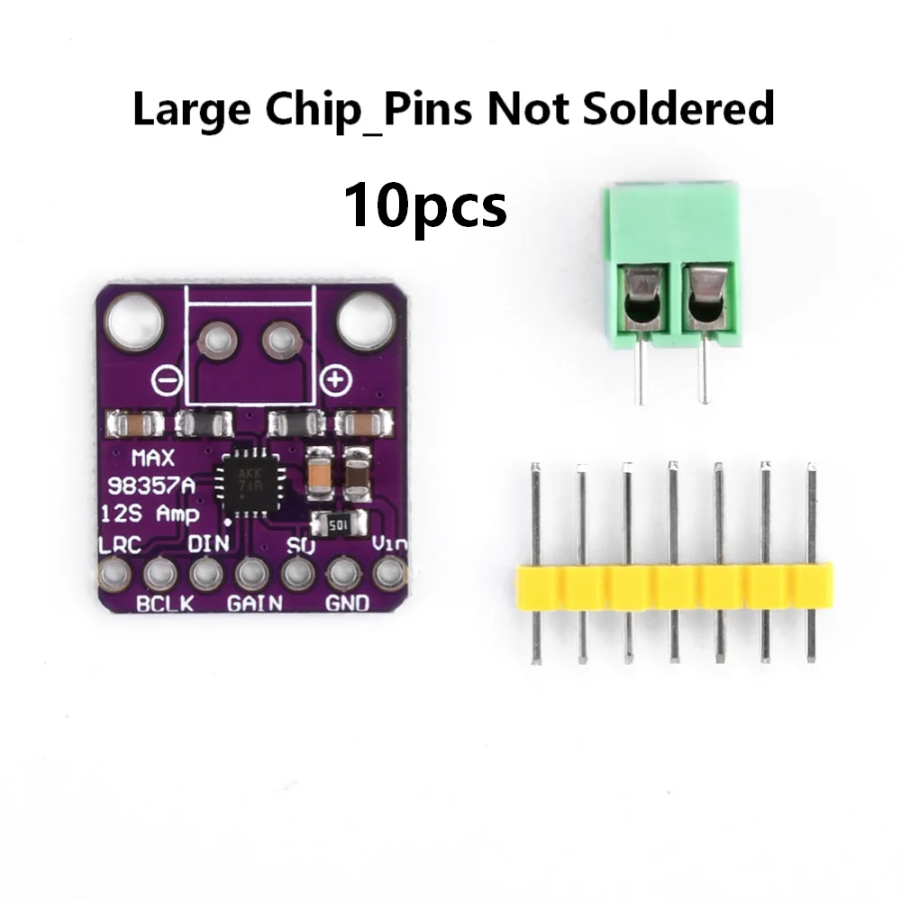1/10 Stück MAX98357 I2S 3W Klasse-D-Verstärker Breakout-Port DAC-Decoder-Modul Filterloses Verstärkermodul für Raspberry Pi Esp32 – Detail 10