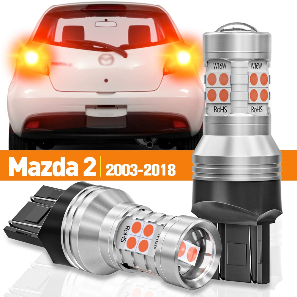

2pcs LED Brake Light For Mazda 2 DE DH DL DJ DY 2003-2018 2008 2009 2010 2011 2012 2013 2014 2015 2016 Accessories Canbus Lamp