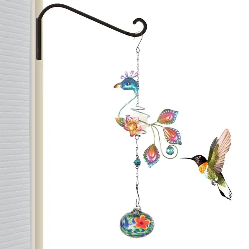 

Bird Feeders For Outside Garden Glass Hummingbird Outdoor Feeder With Hanger Suspension Design Bird Feeding Tool For Garden