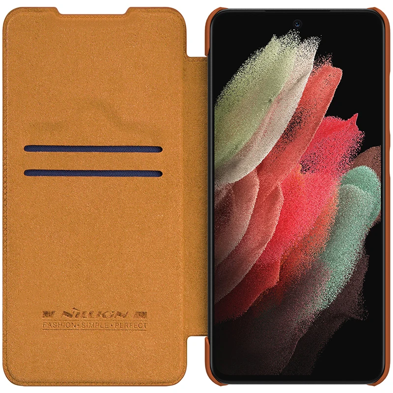 NILLKIN-Capa de Couro para Samsung Galaxy, Capa