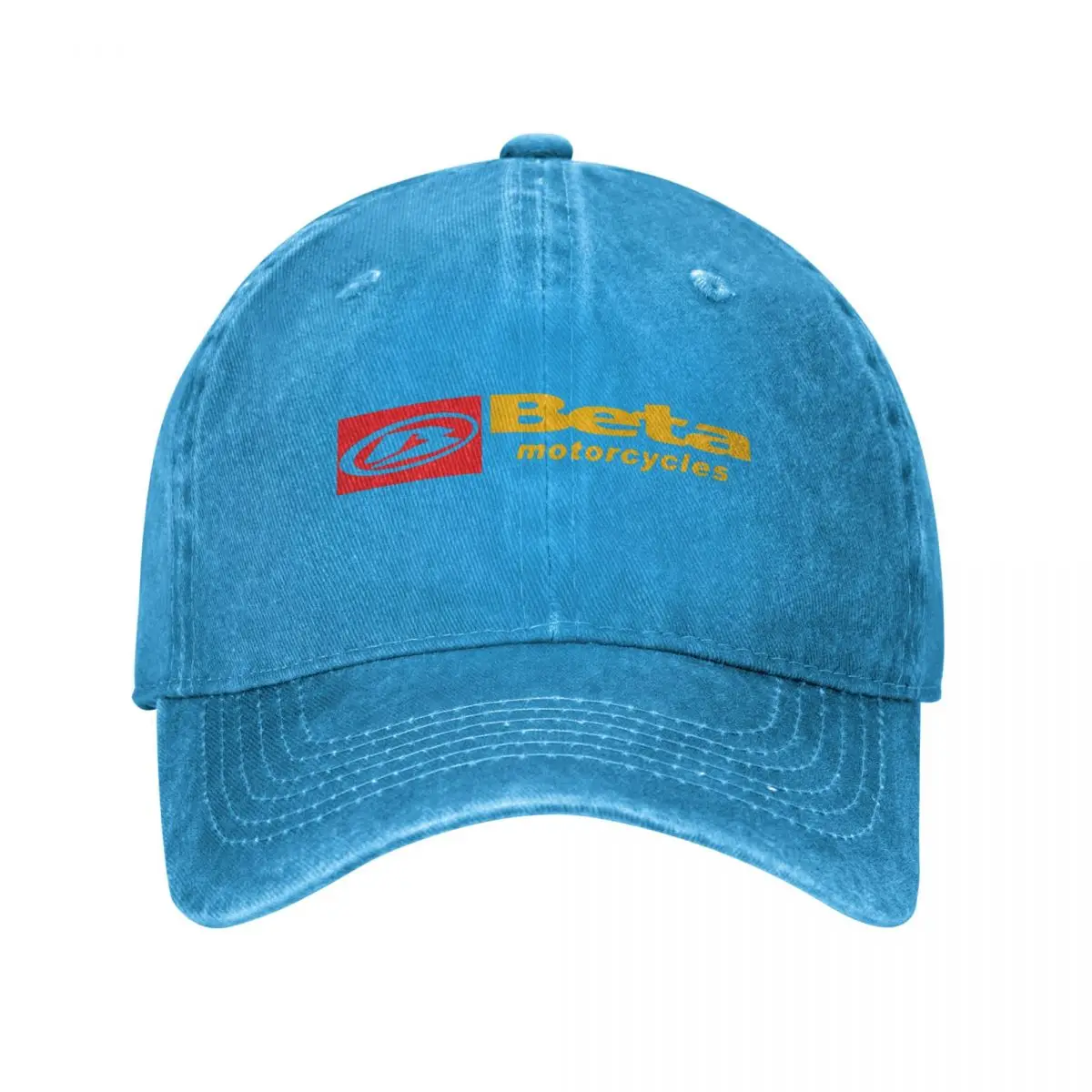

Beta Race Motor Baseball Cap Motorcycles Distressed Denim Hats Cap Vintage Outdoor Activities Adjustable Fit Sun Cap