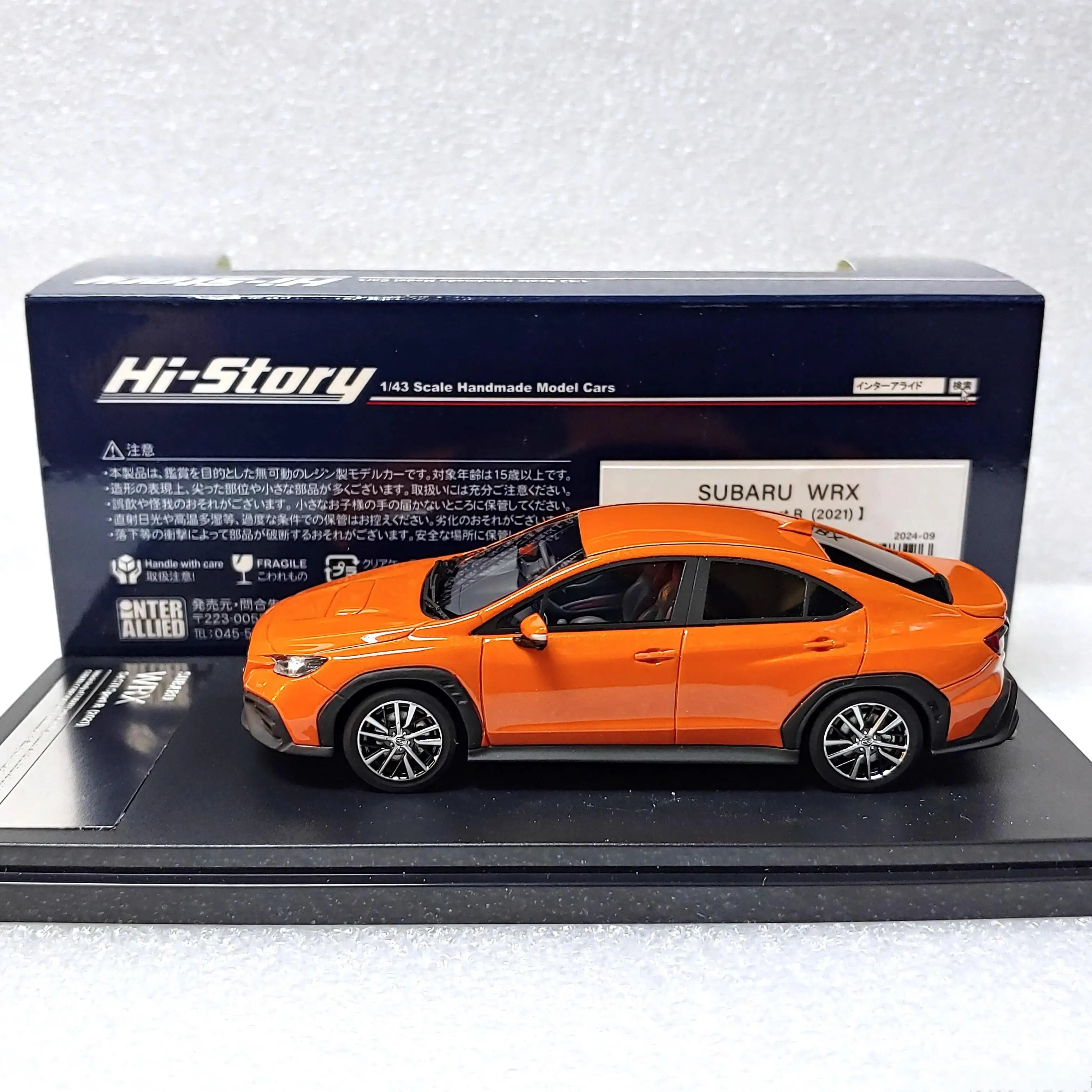 New 1:43 Model Car Subaru WRX S4 STI Sport R 2021Edition Model
