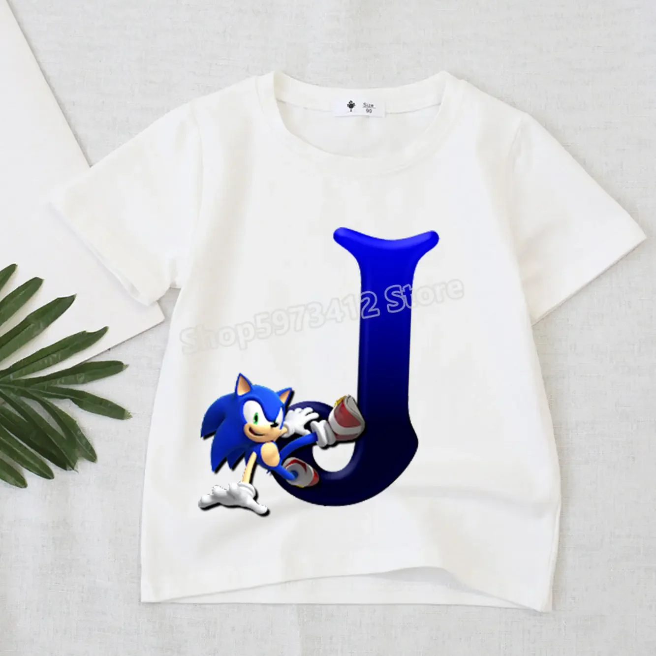 thumbnail image 1 of Camiseta con letras de Sonics The Hedgehogs, figura de acción de anime de dibujos animados, camisetas Supersonics, camisetas de boutique para niños, ropa para niños y niñas, regalos, 1 of 5