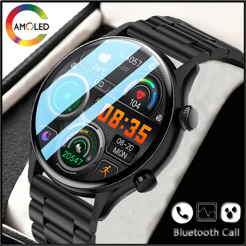 2022 Smart Watch Men Amoled Hd Screen Always On Display Man Watches