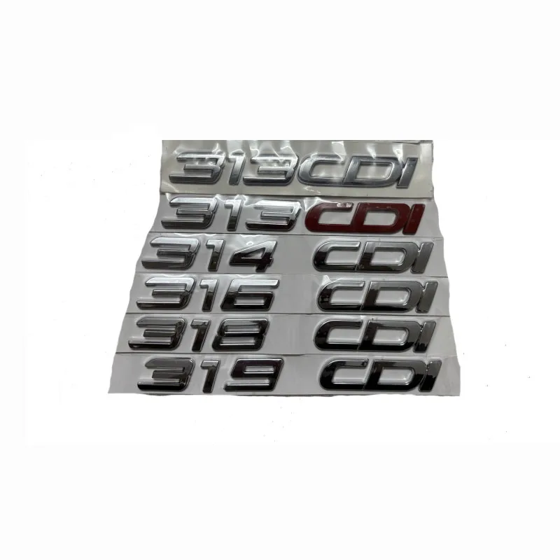 실버 명판 스티커 배지, 메르세데스 벤츠 스프린터 906 용, 313CDI 314CDI 316CDI 318CDI 319CDI, 자동차 액세서리